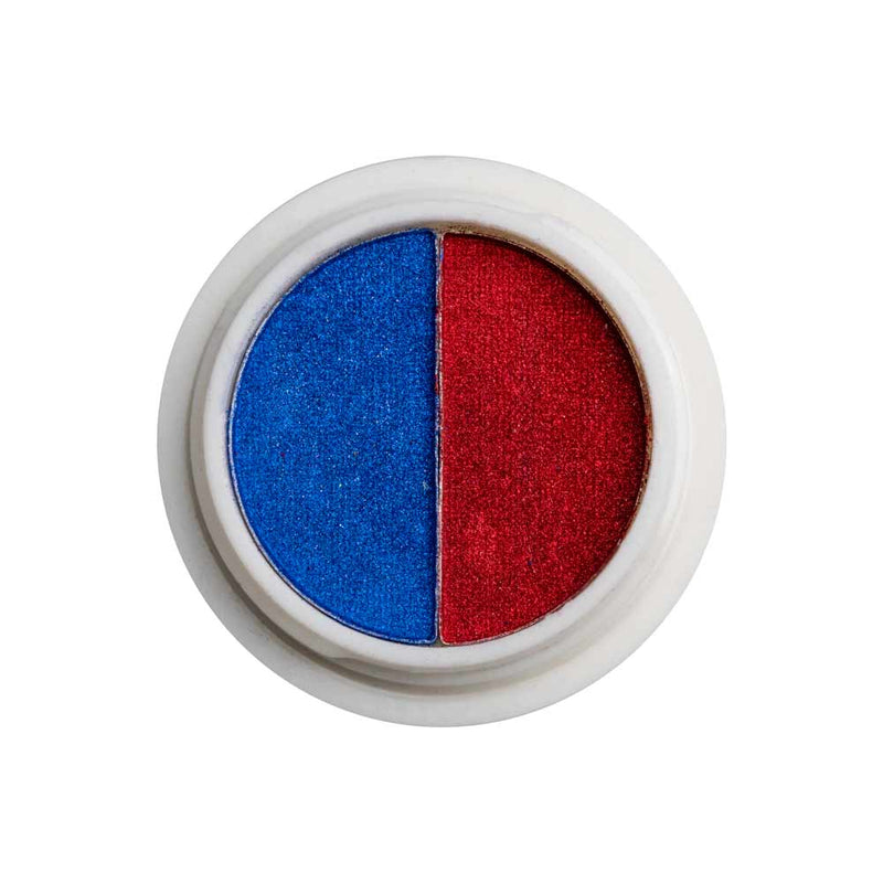 Polvere effetto specchio rosso-blu